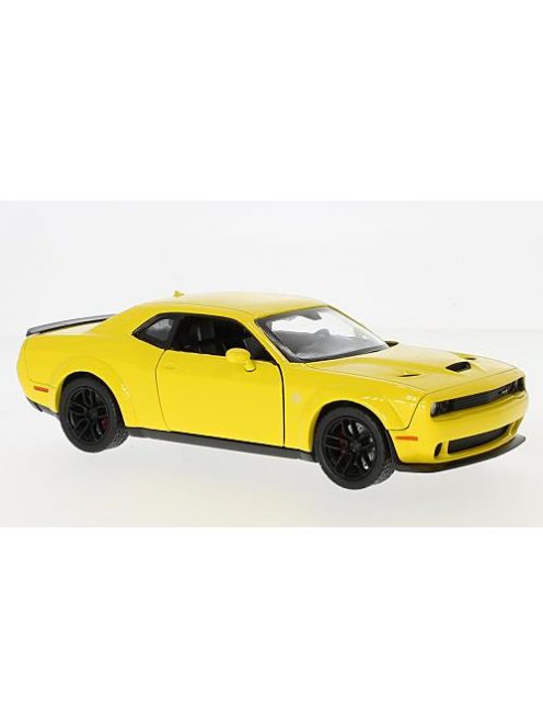 Motor-Max - Dodge Challenger SRT Hellcat Wide-Body, gelb, 2018, 1:24