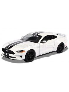 Motor-Max - FORD USA MUSTANG GT COUPE 2018 WHITE BLACK