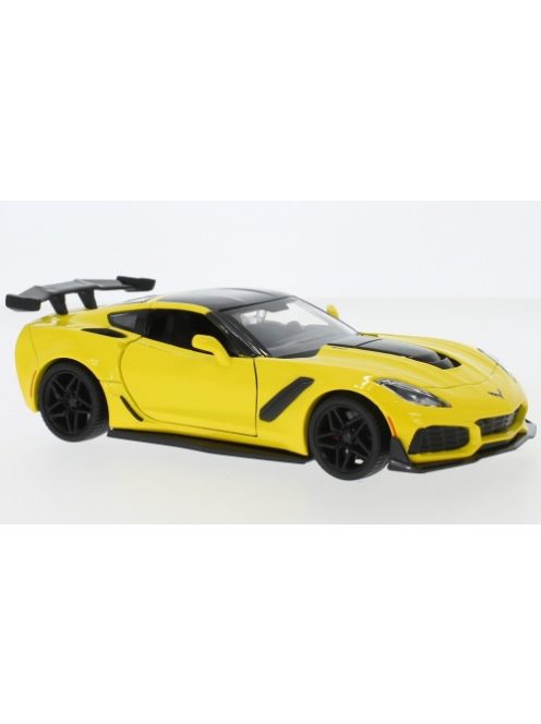 Motor-Max - Chevrolet Corvette ZR1, gelb/schwarz, 2019, 1:24