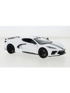   Motor-Max - Chevrolet Corvette C8 Stingray, weiss, 2020, 1:24