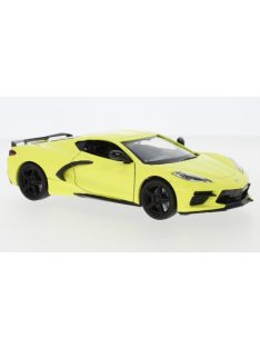   Motor-Max - Chevrolet Corvette C8 Stingray, hellgelb, 2020, 1:24