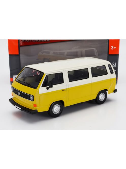 Motor-Max - VOLKSWAGEN T3 MINIBUS 1979 YELLOW WHITE