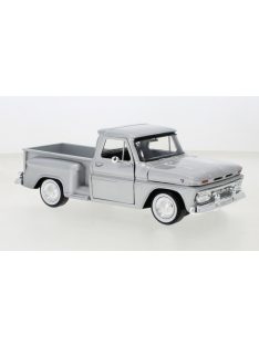 Motor-Max - GMC C-1000 Fenderside, silber, 1966, 1:24