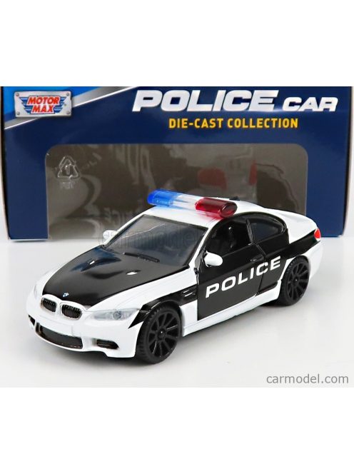 Motor-Max - Bmw 3-Series M3 Coupe Police 2008 Black White