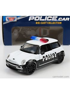 Motor-Max - Mini Cooper Police 2005 White Black