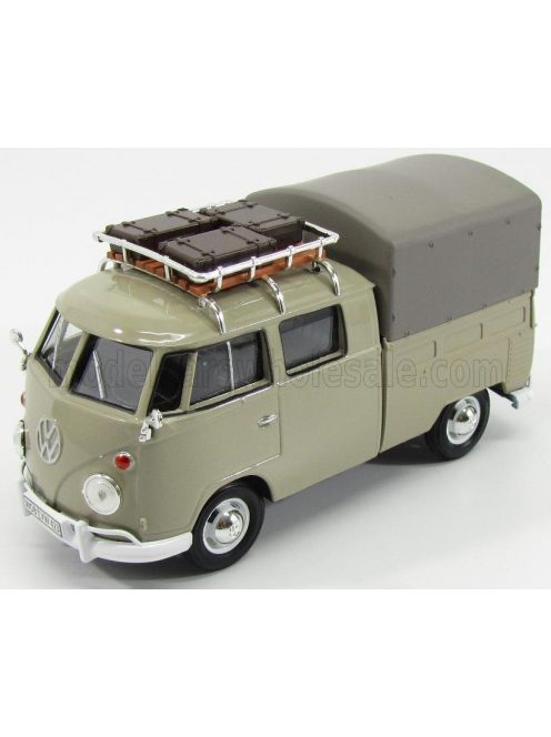 Motor-Max - VOLKSWAGEN T1 TYPE 2 DOUBLE CABINE PICK-UP 1962 GREY