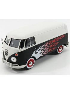   Motor-Max - VOLKSWAGEN T1 TYPE 2 VAN CUSTOM GARAGE 1962 MATT BLACK WHITE