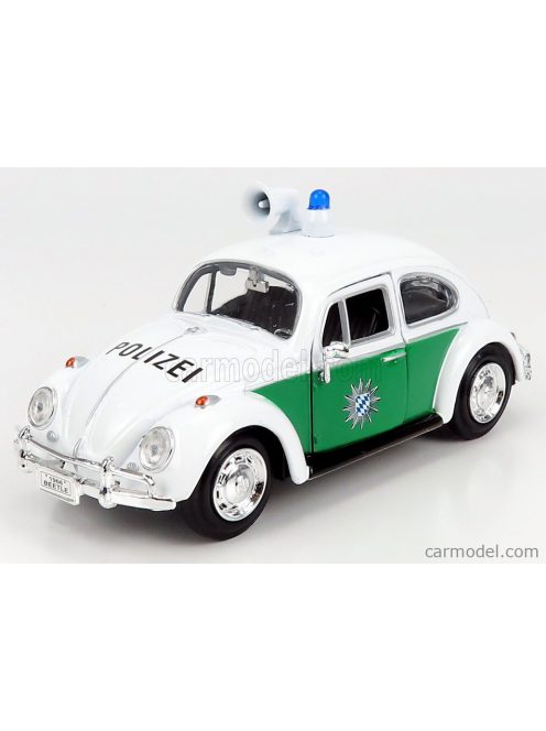 Motor-Max - Volkswagen Beetle Maggiolino Polizei 1953 White Green