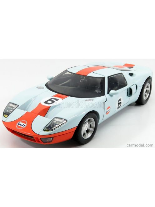 Motor-Max - Ford Usa Gt40 N 6 Gulf Oil 1968 Light Blue Orange