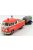 Motor-Max - VOLKSWAGEN T1 TYPE 2 DOUBLE CABINE ROAD SERVICE WITH TANKER TRAILER 1962 ORANGE CREAM SILVER