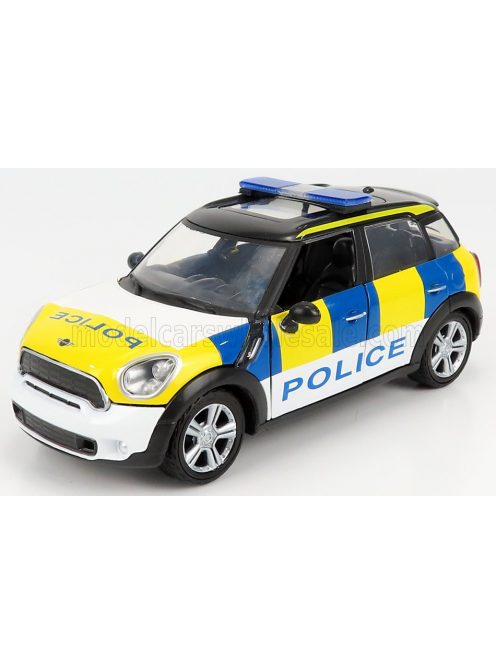 Motor-Max - MINI COOPER S COUNTRYMAN UK POLICE 2011 WHITE BLACK YELLOW BLUE