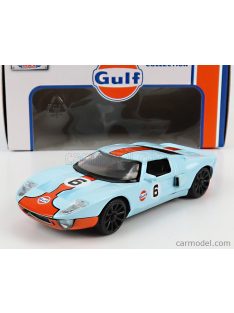   Motormax - Ford Usa Gt40 Gulf N 6 Racing 1966 Light Blue Orange