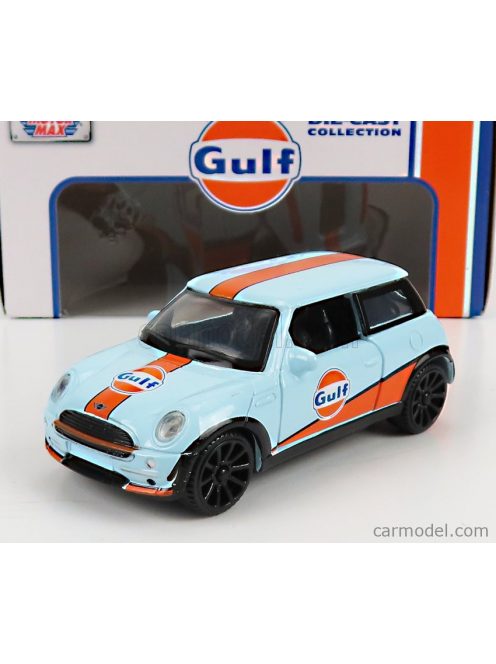 Motor-Max - Mini Cooper Gulf 2005 Light Blue Orange