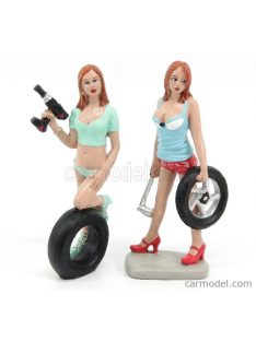   Motorhead - Figures 2 X Girls Michele & Meg - Tyres Brigade Various