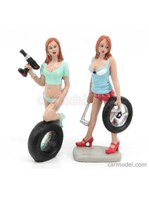 Motorhead - Figures 2 X Girls Michele & Meg - Tyres Brigade Various