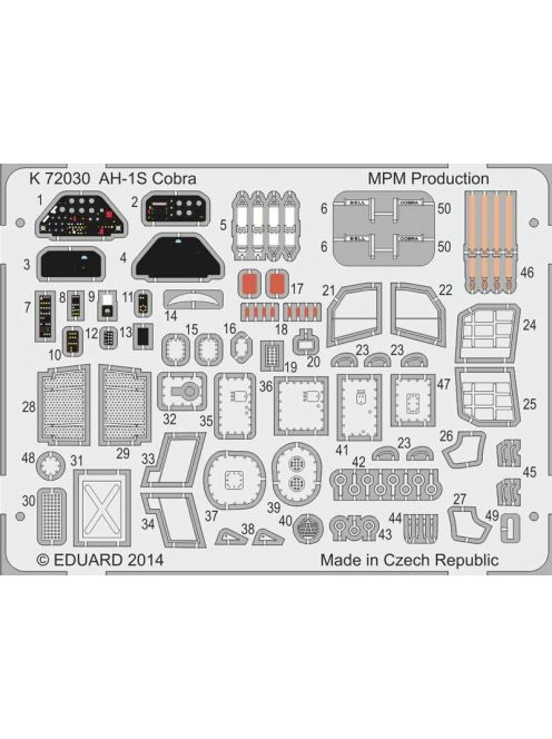 Mpm - AH-1S Cobra Coloured photo-etched parts