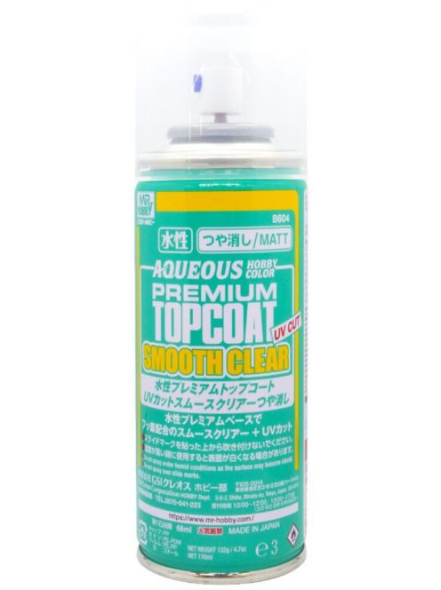 Mr Hobby - Mr Hobby -Gunze Aqueous Premium Top Coat UV-Cut Smooth Clear (Matt)