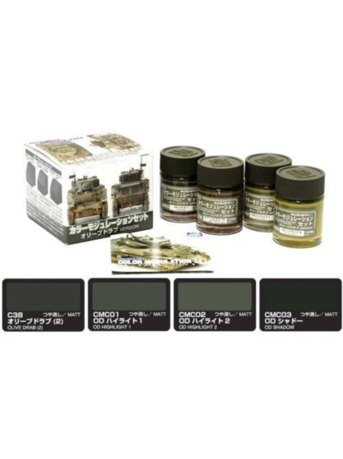 Mr. Hobby - Color Modulation Set Olive Drab Ver. CS581