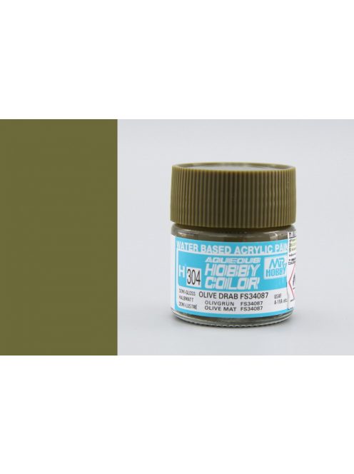 Mr. Hobby - Aqueous Hobby Color H304 Olive Drab FS 34067