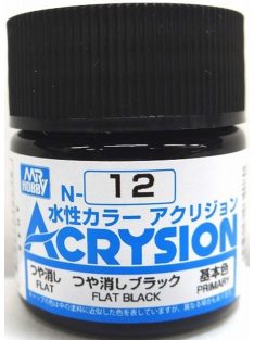 Mr. Hobby - Mr Hobby -Gunze Acrysion (10 ml) Flat Black