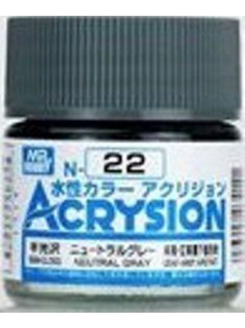 Mr. Hobby - Mr Hobby -Gunze Acrysion (10 ml) Neutral Gray