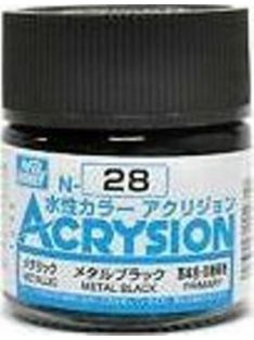 Mr. Hobby - Mr Hobby -Gunze Acrysion (10 ml) Metal Black