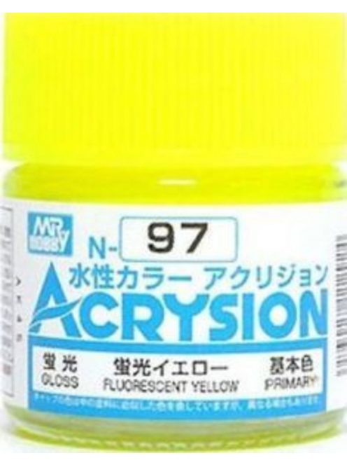 Mr. Hobby - Mr Hobby -Gunze Acrysion (10 ml) Fluorescent Yellow