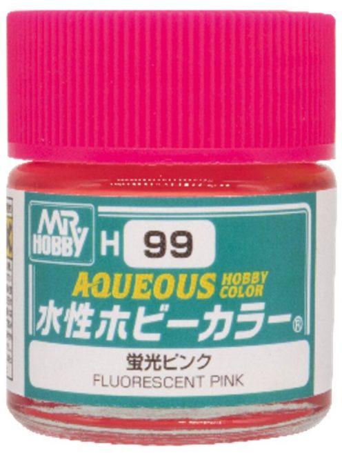 Mr Hobby - Mr Hobby -Gunze Aqueous Hobby Colors  (10 ml) Fluorescent Pink