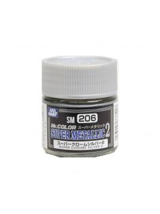   Mr. Hobby - Mr. Color Super Metallic II (10 ml) Super Chrome Silver II SM-206