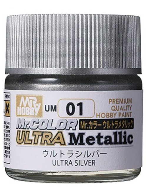 Mr Hobby - Mr Hobby -Gunze Mr. Color Ultra Metallic (10 ml) Ultra Silver