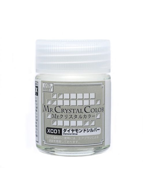 Mr Hobby - Gunze - Mr Hobby -Gunze Mr. Crystal Color (18ml) Diamond Silver