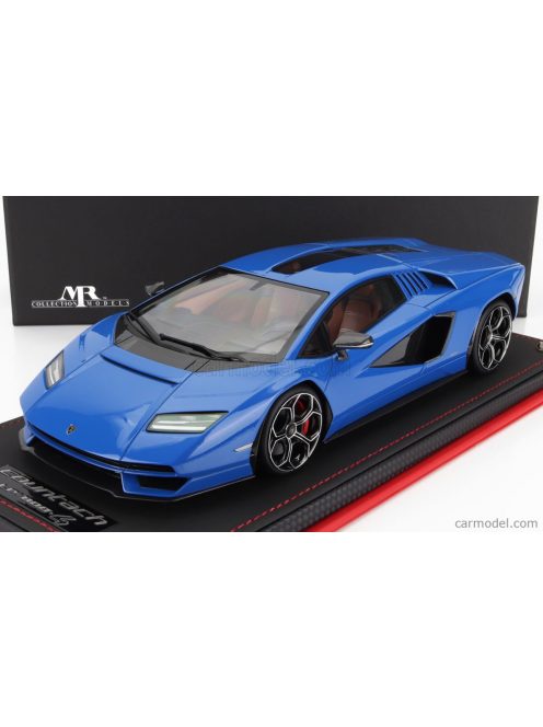 Mr-Models - Lamborghini Countach Lpi 800-4 2021 - Con Vetrina - With Showcase Blue