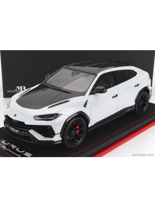 Mr-Models - Lamborghini Urus Performante 2022 - Con Vetrina - With Showcase Bianco Icarus - White Carbon