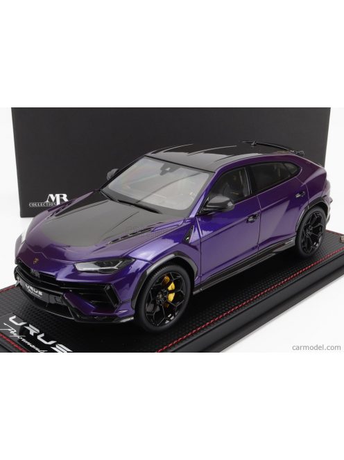 Mr-Models - Lamborghini Urus Performante 2022 - Con Vetrina - With Showcase Viola Mithras - Purple Carbon