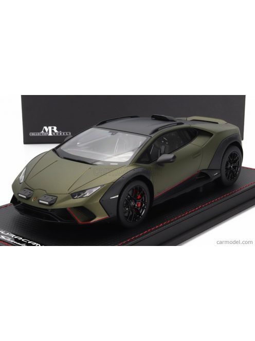 Mrmodels - Lamborghini Huracan Sterrato 2022 - Con Vetrina - With Showcase Verde Gea - Matt Green