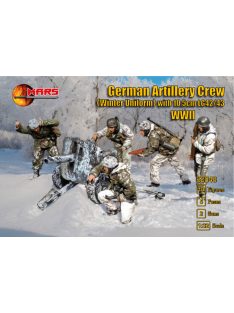   Mars Figures - German Artillery Crew (winter Uniform) & 10,5cm LG 42/43