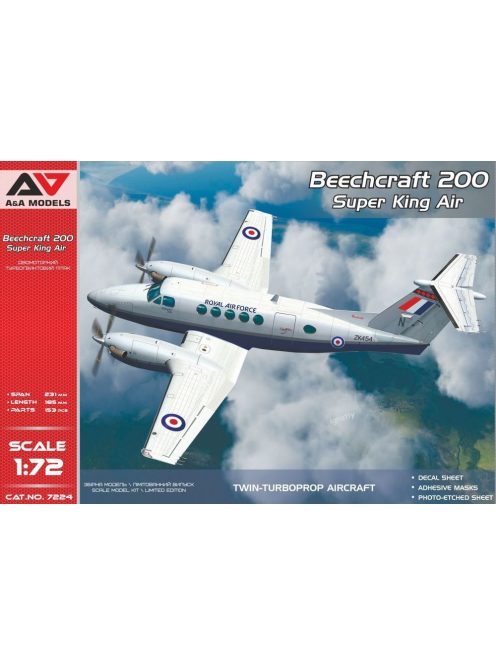 Modelsvit - Beechcraft 200 Super King Air TWIN-TURBOPROP AIRCRAFT