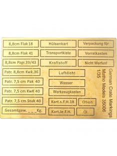 Matho Models - German Crate Markings (airbrush templates)