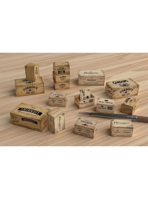 Matho Models - Wooden Crates: liquors