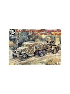 Military Wheels - GAZ AA armored car truck & Flak-38, Fin