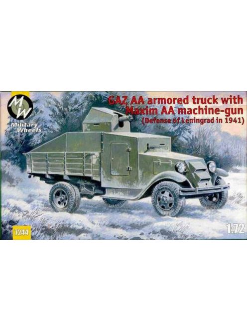 Military Wheels - GAZ AA armored truck with Maxim AA gun