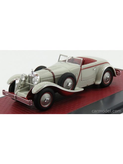 Matrix Scale Models - Mercedes Benz 680S Spider Sn35949 Saoutchik Torpedo Spider Open 1928 Very Light Grey Red