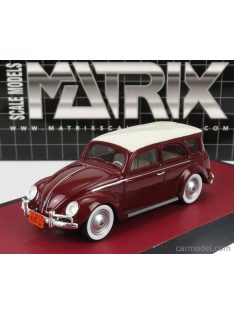   Matrix Scale Models - Volkswagen Fusca Sw Station Wagon Prototype 1962 Brown White