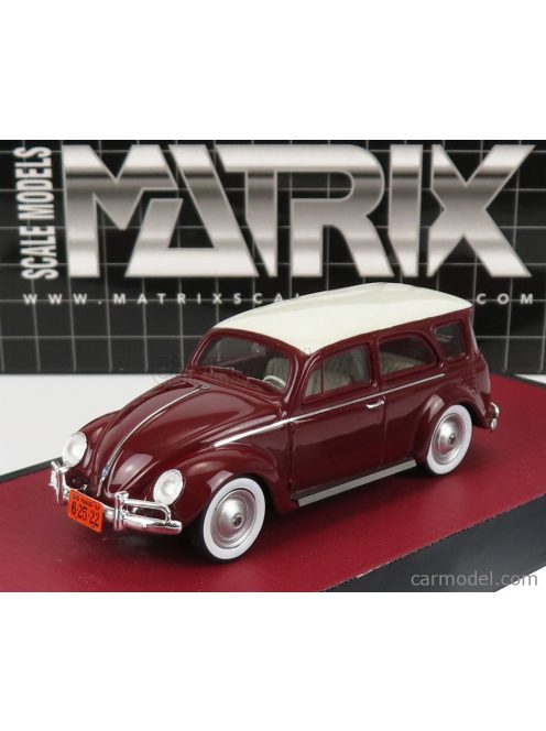 Matrix Scale Models - Volkswagen Fusca Sw Station Wagon Prototype 1962 Brown White