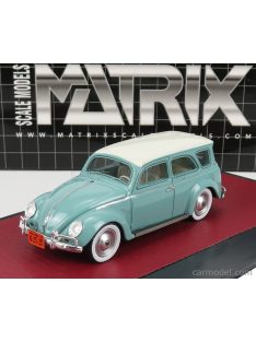   Matrix Scale Models - Volkswagen Fusca Sw Station Wagon Prototype 1962 Turquoise White