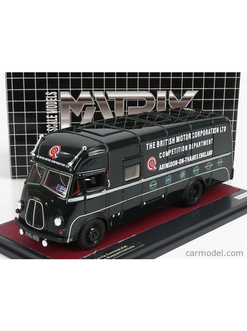 Matrix Scale Models - Morris Truck Commercial Team Bmc Racing Support Vehicle 1955 Dark Green