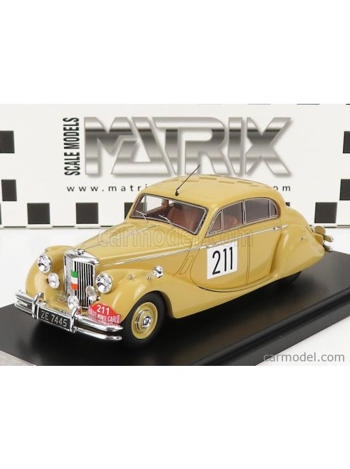 Matrix Scale Models - Jaguar Mkv 3.5L N 211 3Rd Rally Montecarlo 1951 C.Vard - A.Young Beige