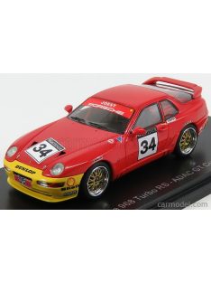   Neo Scale Models - Porsche 968 Turbo Rs Coupe N 34 Adac Gt Cup 1993 M.Reuter Red Yellow