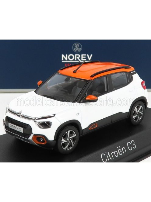 NOREV - CITROEN C3 2021 WHITE ORANGE