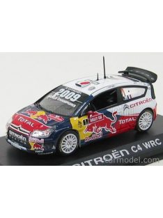   Norev - Citroen C4 Wrc Red Bull N 1 Rally Great Britain World Champion 2009 S.Loeb - D.Elena Red White Blue